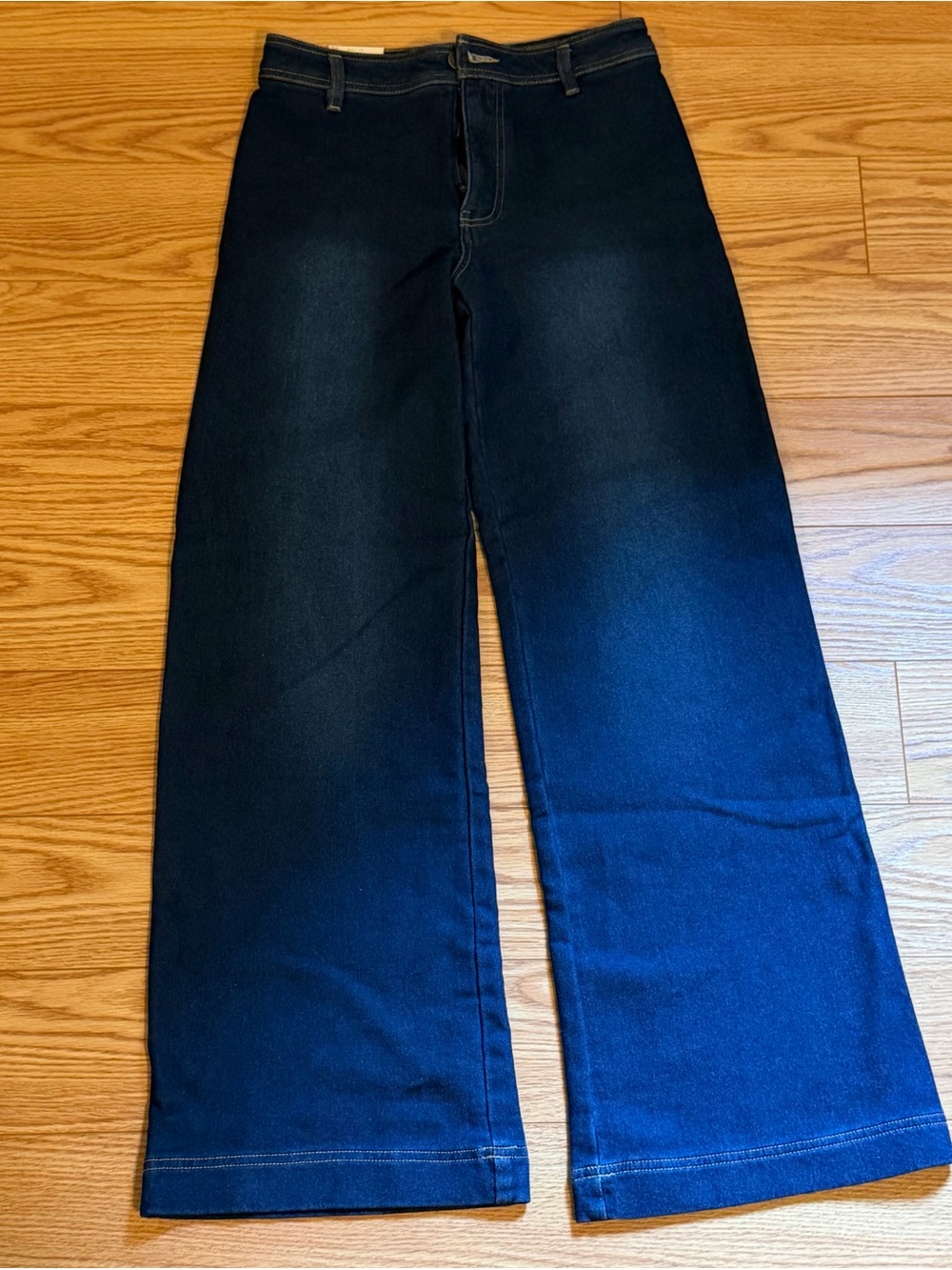 Z Supply Wide-Leg Trousers in Dark Denim